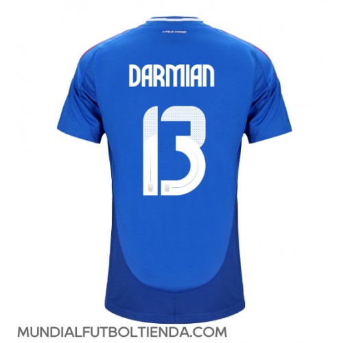 Camiseta Italia Matteo Darmian #13 Primera Equipación Replica Eurocopa 2024 mangas cortas